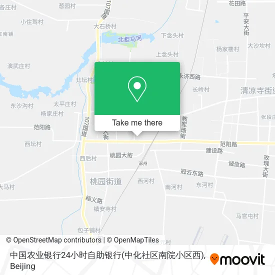 中国农业银行24小时自助银行(中化社区南院小区西) map