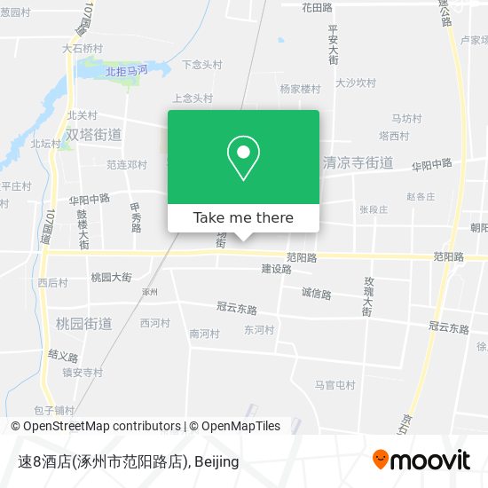 速8酒店(涿州市范阳路店) map