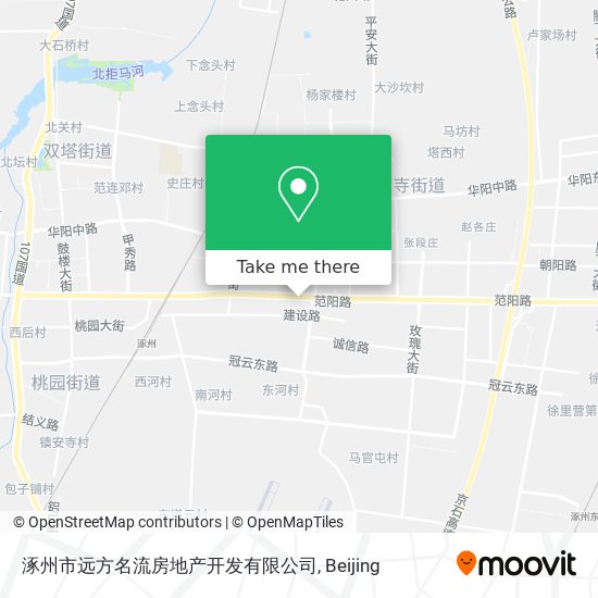 涿州市远方名流房地产开发有限公司 map