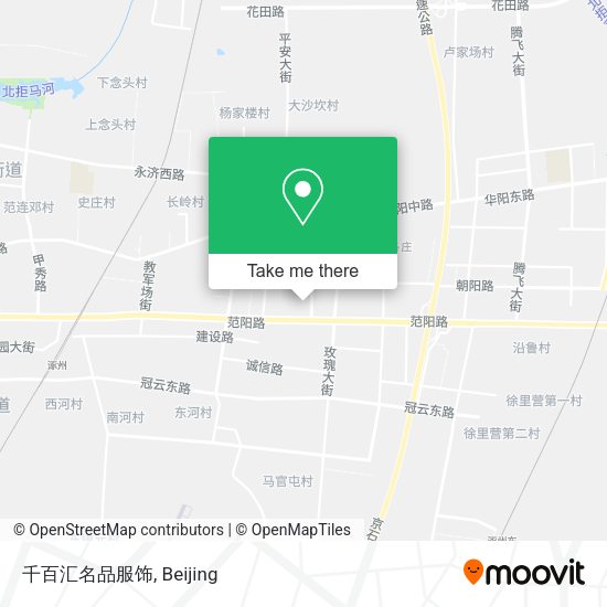 千百汇名品服饰 map