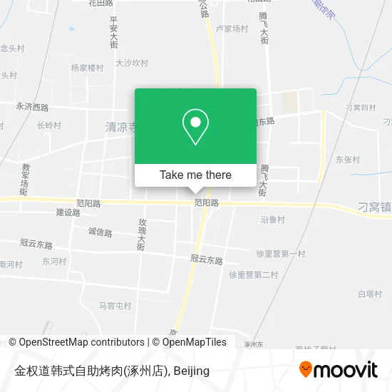 金权道韩式自助烤肉(涿州店) map