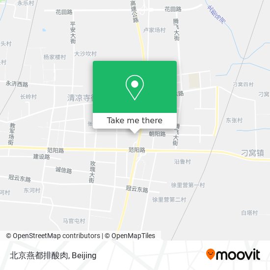 北京燕都排酸肉 map