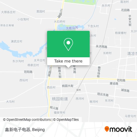 鑫新电子电器 map