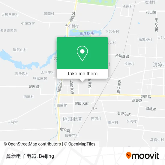 鑫新电子电器 map
