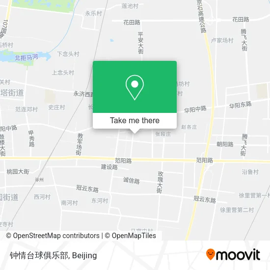 钟情台球俱乐部 map