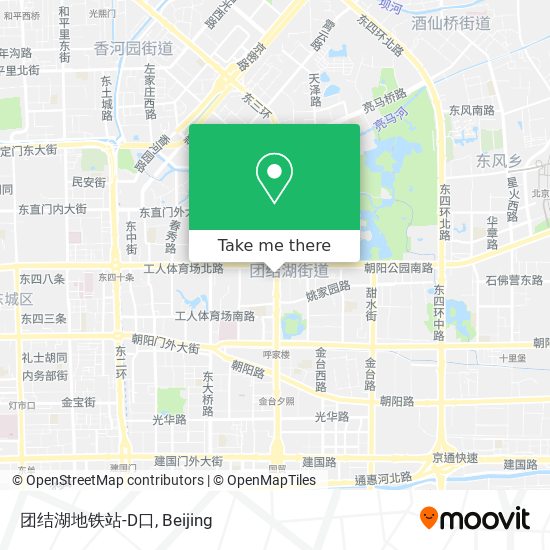 团结湖地铁站-D口 map
