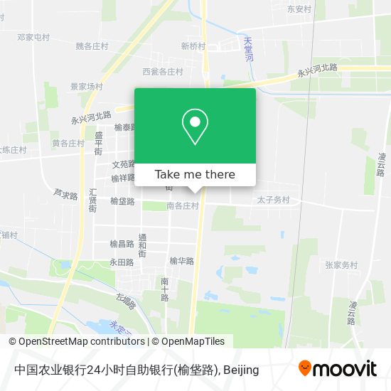 中国农业银行24小时自助银行(榆垡路) map