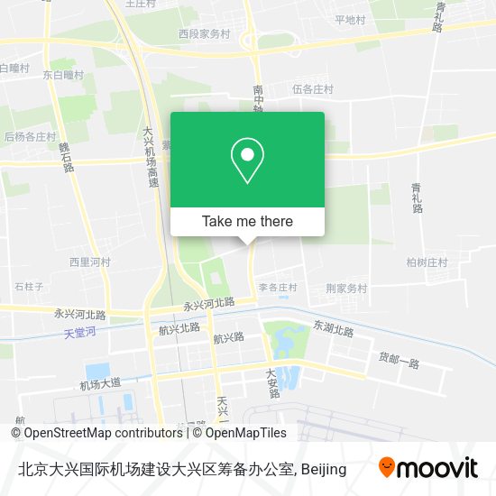 北京大兴国际机场建设大兴区筹备办公室 map