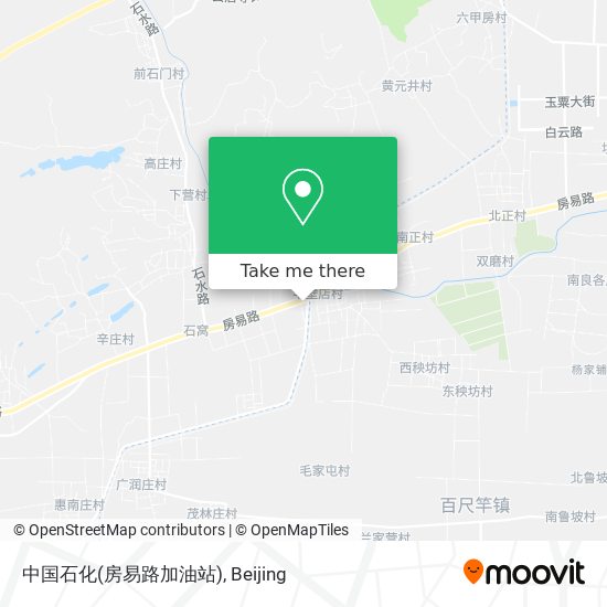 中国石化(房易路加油站) map