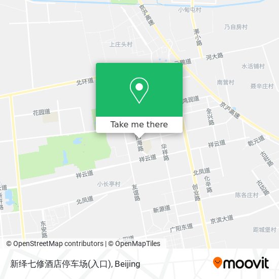 新绎七修酒店停车场(入口) map