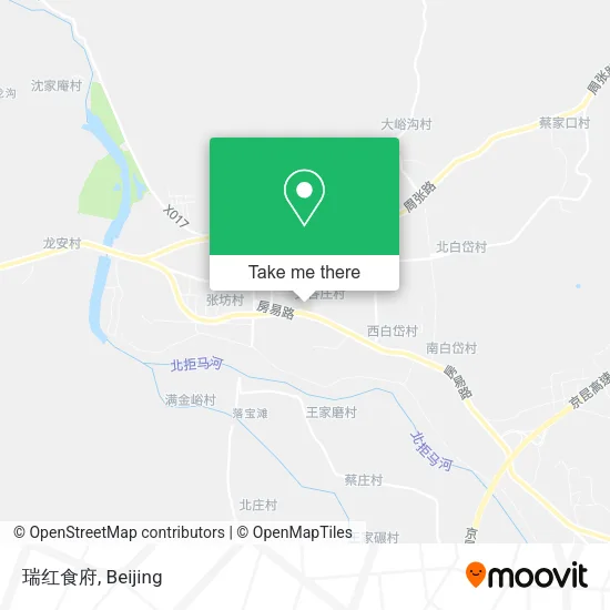 瑞红食府 map