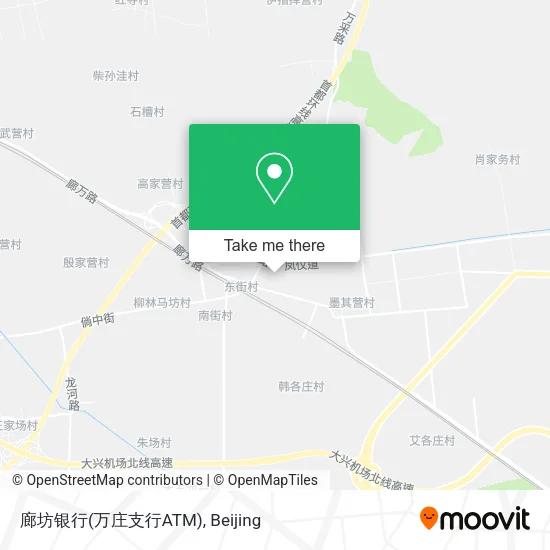 廊坊银行(万庄支行ATM) map