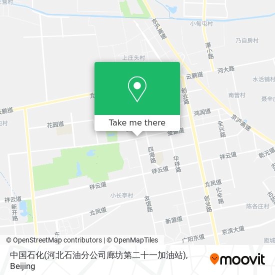 中国石化(河北石油分公司廊坊第二十一加油站) map