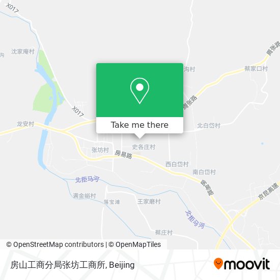 房山工商分局张坊工商所 map