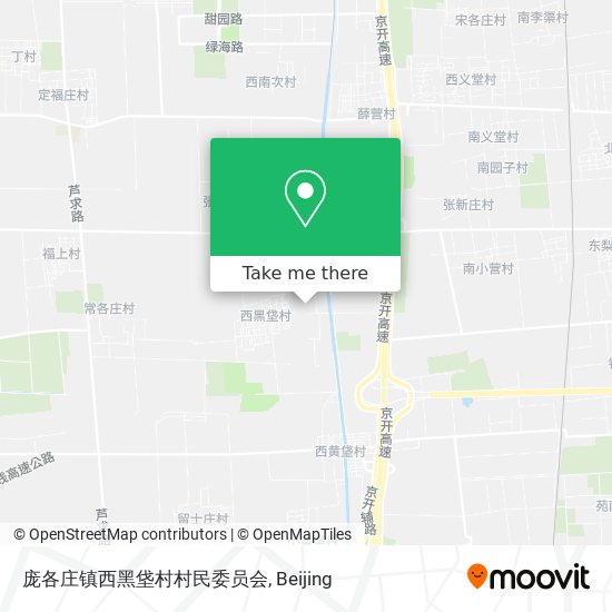 庞各庄镇西黑垡村村民委员会 map