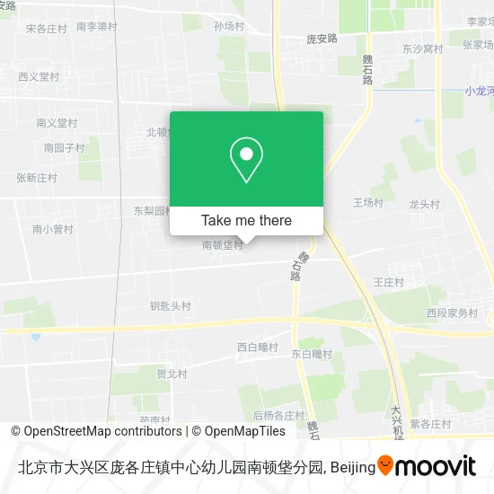 北京市大兴区庞各庄镇中心幼儿园南顿垡分园 map