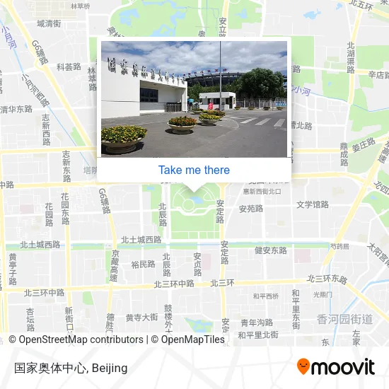 国家奥体中心 map