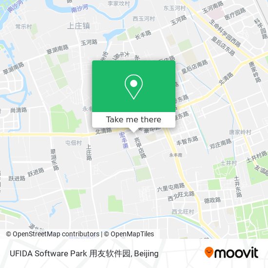 UFIDA Software Park 用友软件园 map