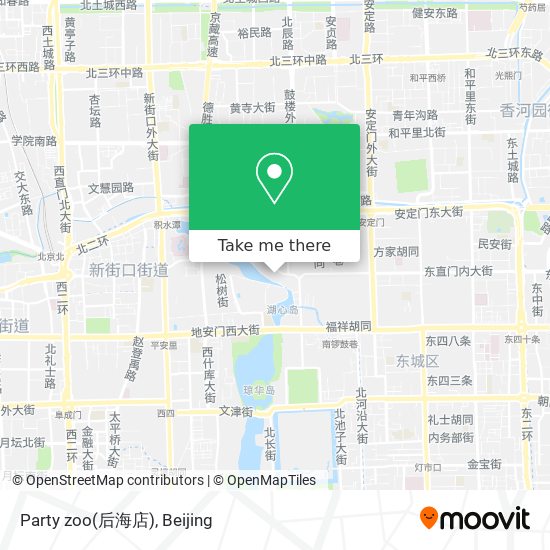 Party zoo(后海店) map