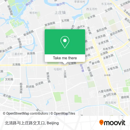 北清路与上庄路交叉口 map