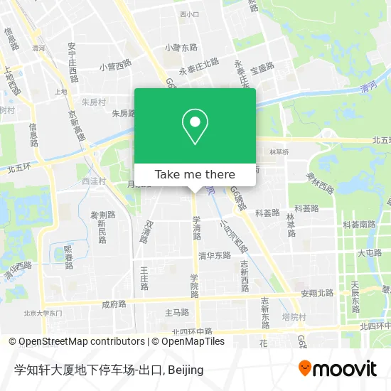 学知轩大厦地下停车场-出口 map