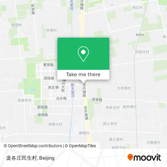 庞各庄民生村 map