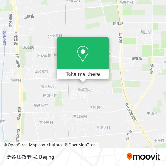 庞各庄敬老院 map