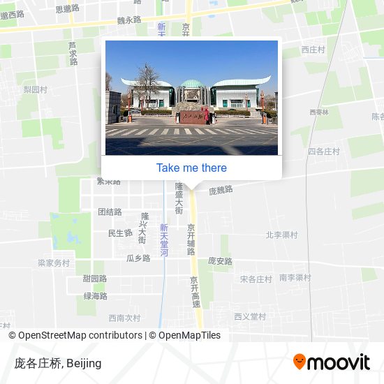 庞各庄桥 map