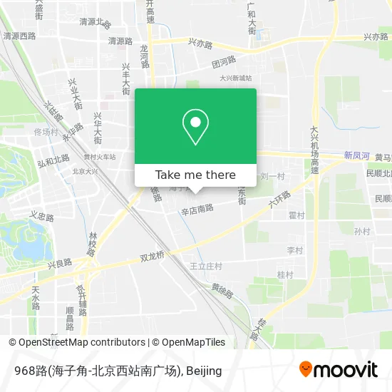 968路(海子角-北京西站南广场) map