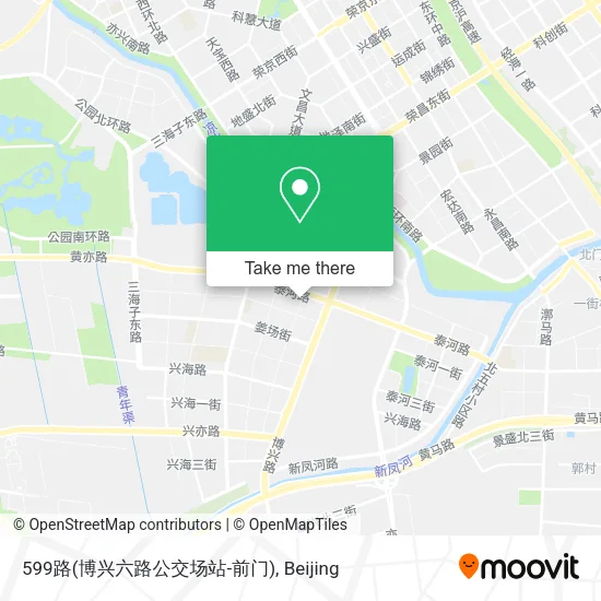 599路(博兴六路公交场站-前门) map