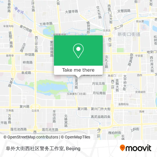 阜外大街西社区警务工作室 map