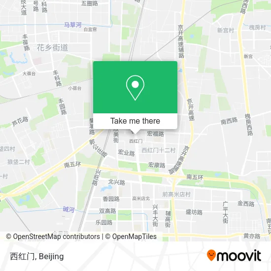 西红门 map