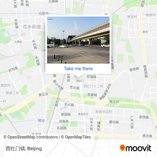 西红门镇 map
