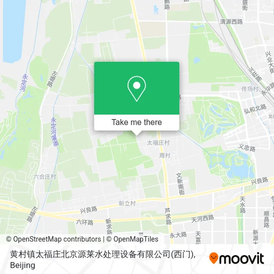 黄村镇太福庄北京源莱水处理设备有限公司(西门) map