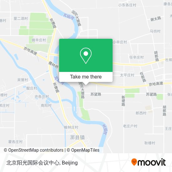北京阳光国际会议中心 map