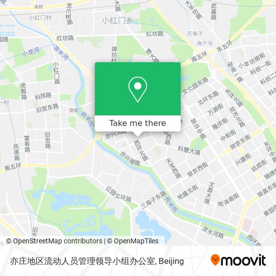 亦庄地区流动人员管理领导小组办公室 map