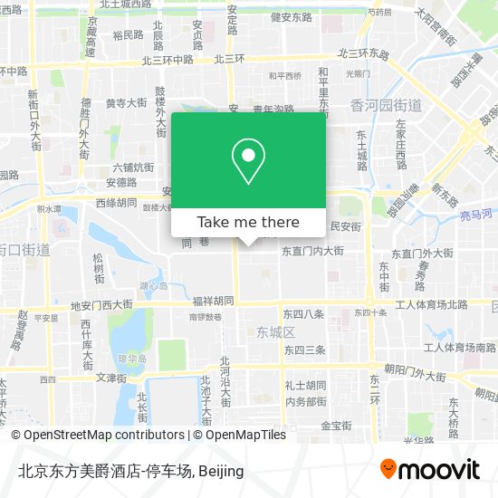 北京东方美爵酒店-停车场 map