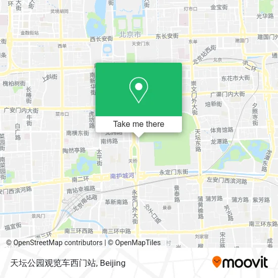 天坛公园观览车西门站 map
