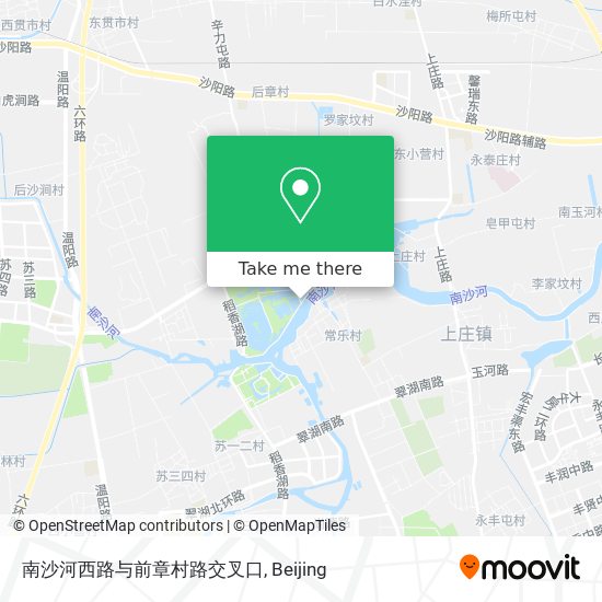 南沙河西路与前章村路交叉口 map