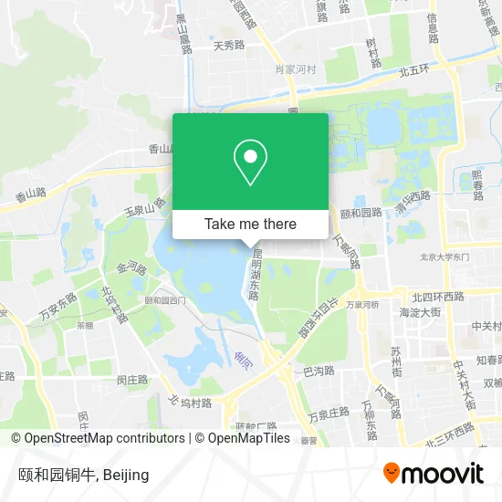 颐和园铜牛 map