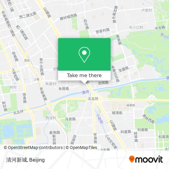 清河新城 map