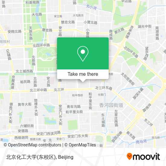 北京化工大学(东校区) map