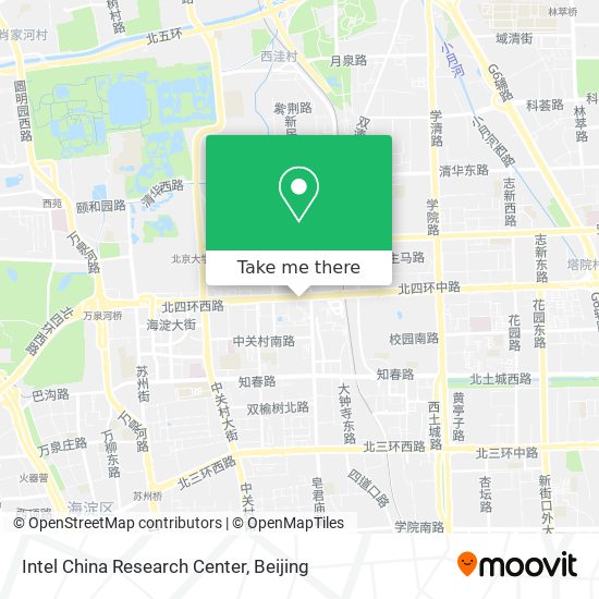 Intel China Research Center map
