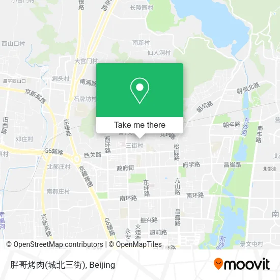 胖哥烤肉(城北三街) map