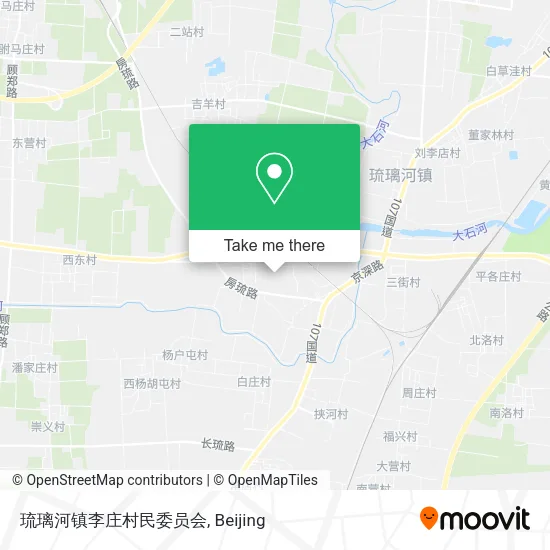 琉璃河镇李庄村民委员会 map