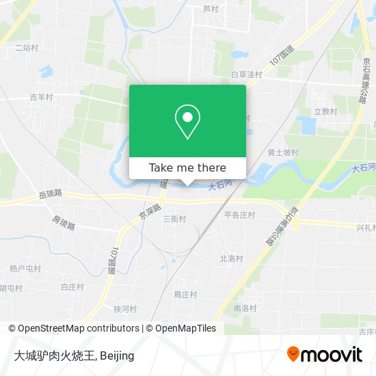 大城驴肉火烧王 map