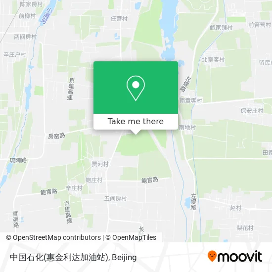 中国石化(惠金利达加油站) map