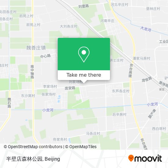 半壁店森林公园 map