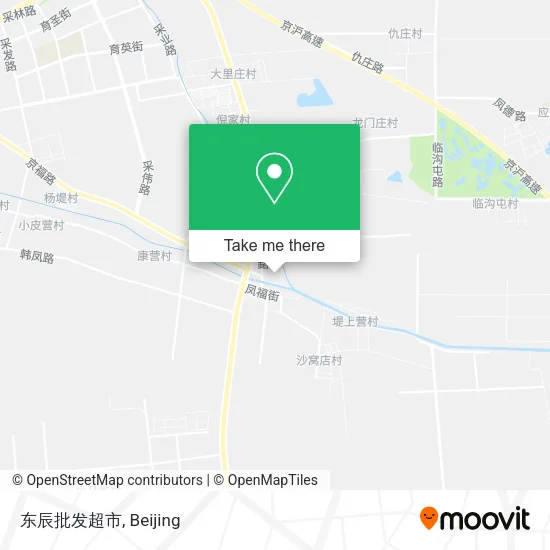 东辰批发超市 map