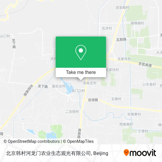 北京韩村河龙门农业生态观光有限公司 map